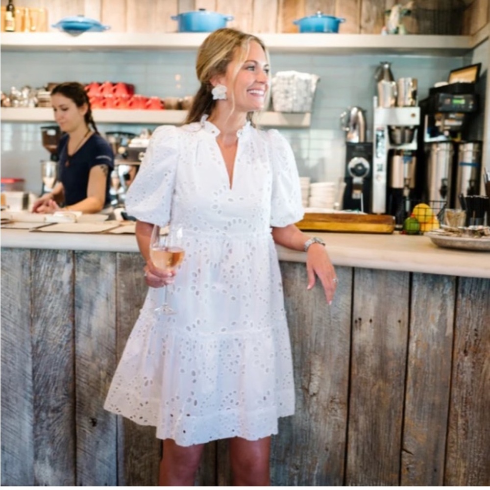 NWT Cam Wimberly x Tuckernuck White Eyelet Palmer Dress